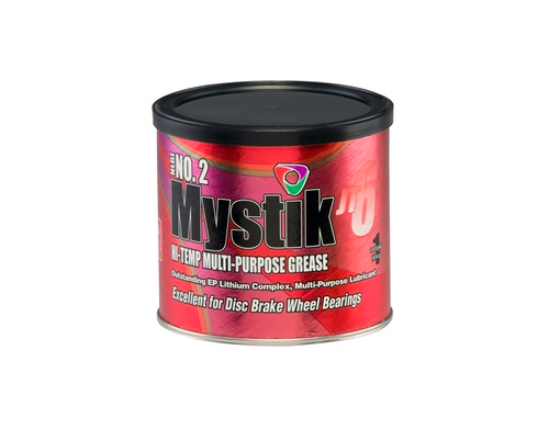 Mystik Hi-Temp Grease is an extremely versatile performer that is highly recommended for disc brake wheel bearings and is specifically approved for use in universal joints. Features: Provides excellent protection for heavily loaded industrial, mining, and construction applications. Meets the highest performance categories of Automotive Grease Classification Systems.