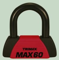 Red U-Lock - Motorcycle Cable - TRI MAX-60