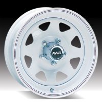 15" White Spoke Wheel - W155550WS
