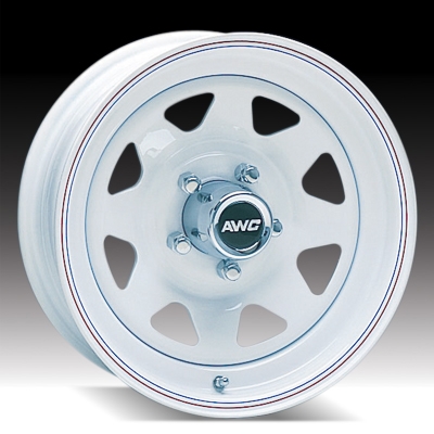 15" White Spoke Wheel - W156545WS
