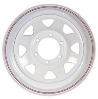 15" White Spoke Wheel - W156655WS