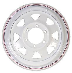 15" White Spoke Wheel - W156655WS