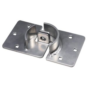 2 PIECE TRAILER DOOR SECURITY HASP FOR PUCK LOCKS
